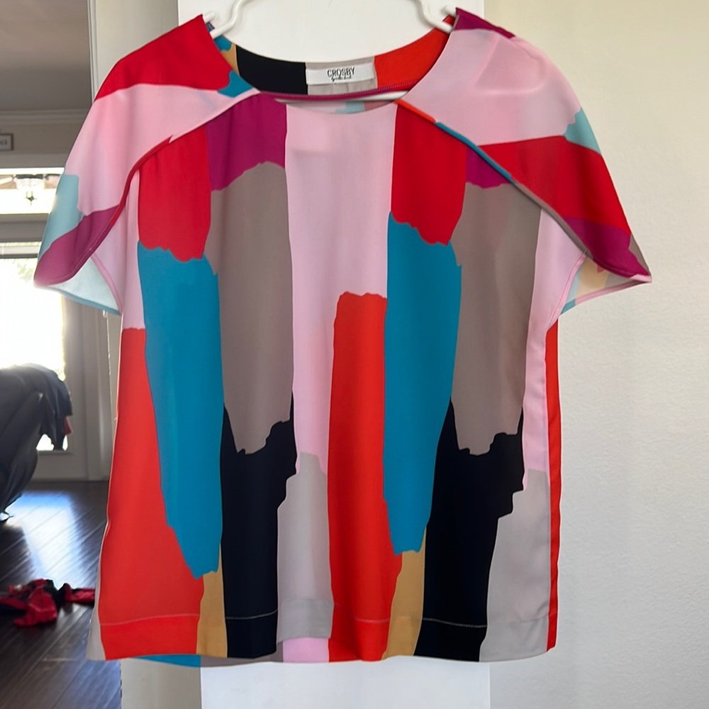 Crosby by Mollie Burch colorful blouse L